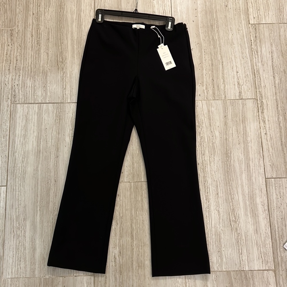 Vince crop flare black pant NWT